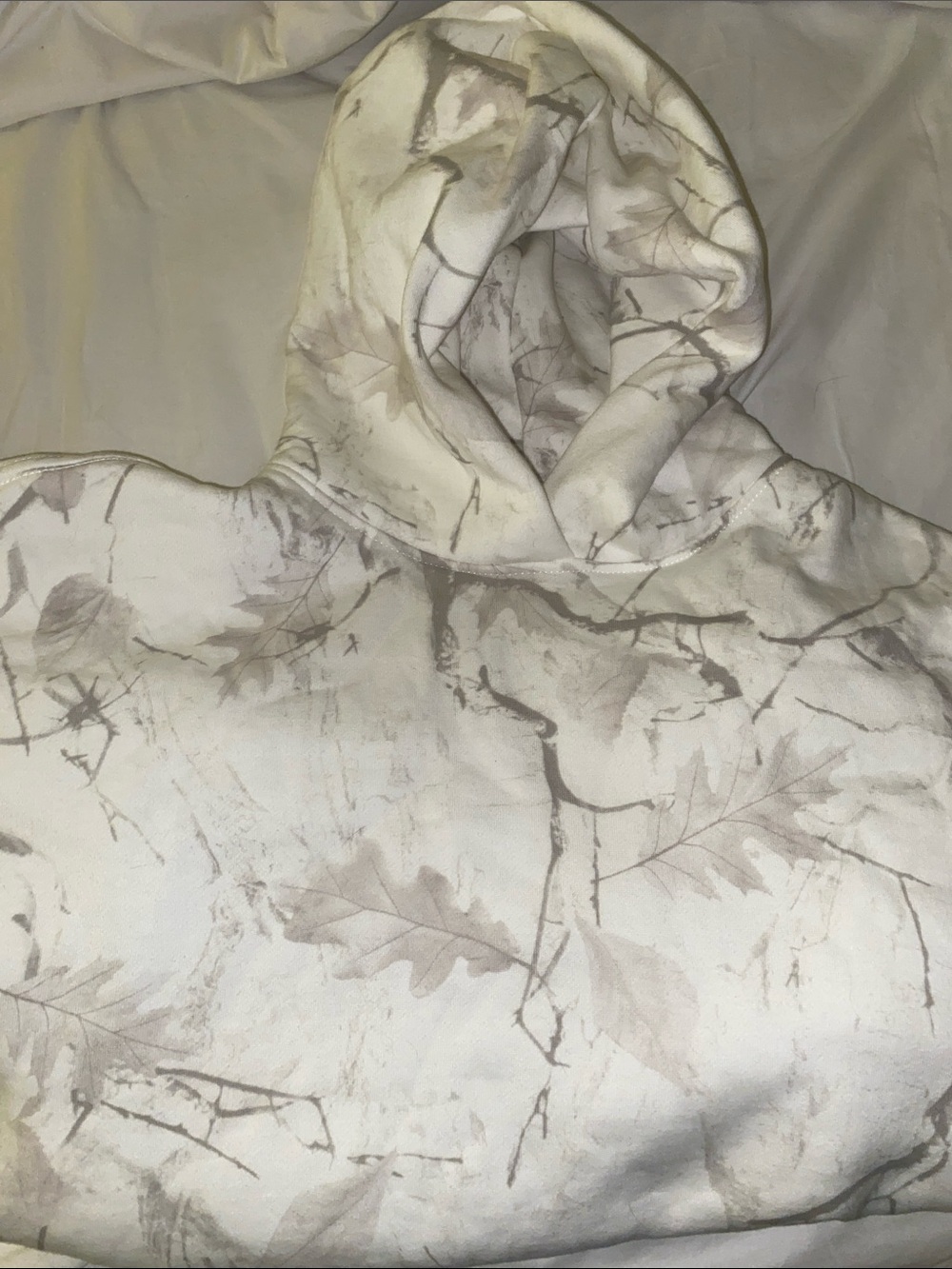 GARAGE Winter Camo Leaf Print Hoodie